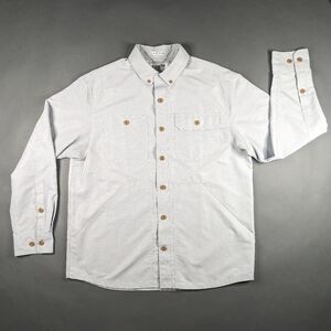 Duluth Trading Co. Untucked Button Up Shirt Cooling Dirt Work Relaxed Fit (M)